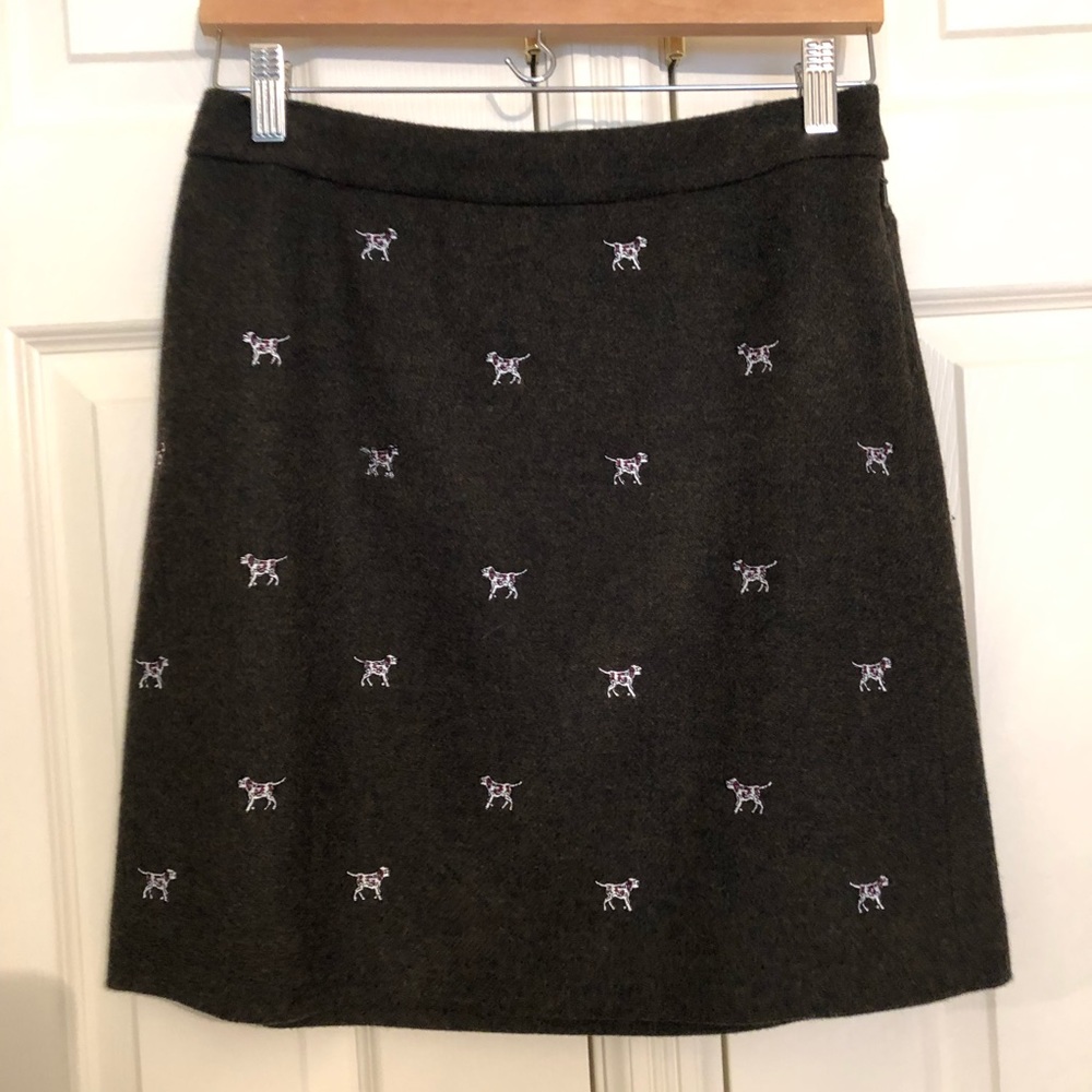 Brooks Brothers Wool Dog Skirt